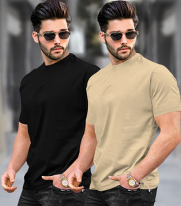 TRIPR Solid Men Round Neck Multicolor T-Shirt