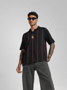 PUMA Black Men's Polo Neck T-Shirt - Image 4
