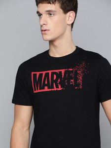 Kook N Keech Marvel Printed Men Round Neck Brown T-Shirt