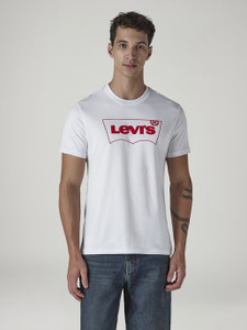 LEVI'S Graphic Print Men Crew Neck White T-Shirt