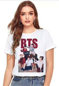 Arnav Printed, Typography Women Round Neck White T-Shirt