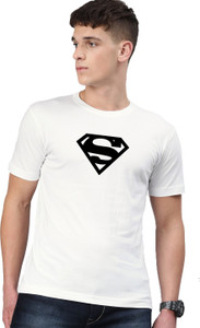 Aman Textile Printed Men Round Neck White T-Shirt