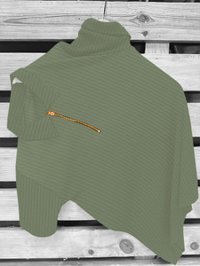 KAJARU Self Design Men Polo Neck Light Green T-Shirt