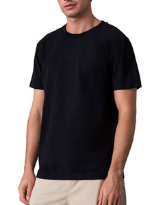 MEHAN'S Solid Men Round Neck Black T-Shirt