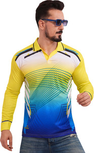 न्टिफिक पुरुषों के लिए पोलो नेक प्रिंटेड बहुरंगी टी-शर्ट