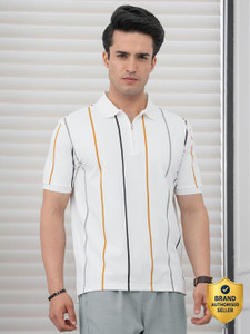 RED TAPE Men Polo Neck White T-Shirt - Image 6