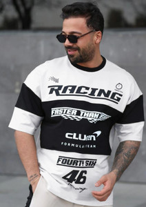 Lauren Adams Printed Men Round Neck White T-Shirt