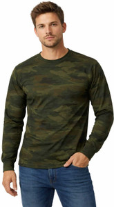 CAMOTAGE Military Camouflage, Printed Men Round Neck Multicolor, Green T-Shirt