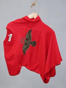 Magneto Printed Men Round Neck Red T-Shirt