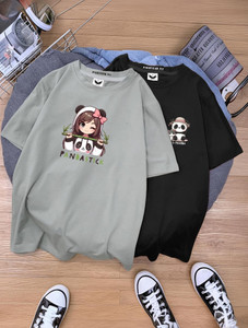 INFIRAX Printed Women Round Neck Multicolor T-Shirt
