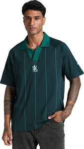 PUMA Printed Men Polo Neck Green T-Shirt
