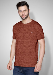 FTX Printed Men Round Neck Orange T-Shirt