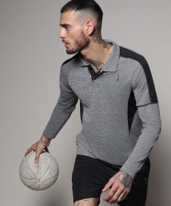 CAMPUS SUTRA Striped Men Polo Neck Multicolor T-Shirt