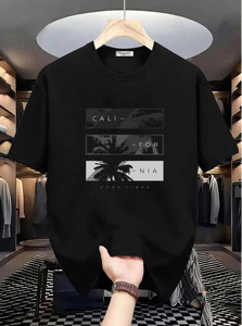 Magneto Printed Men Round Neck Black T-Shirt