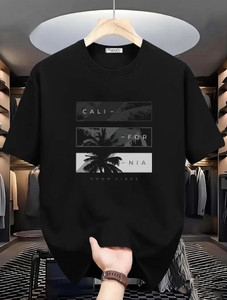 Magneto Printed Men Round Neck Black T-Shirt