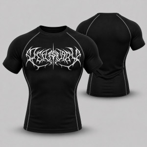 Gym Hound Graphic Print Men Round Neck Black T-Shirt