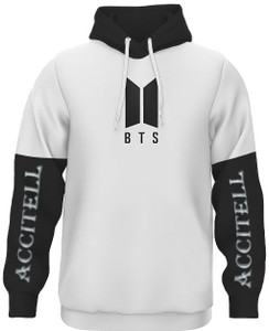 Try This Printed Men Hooded Neck White T-Shirt