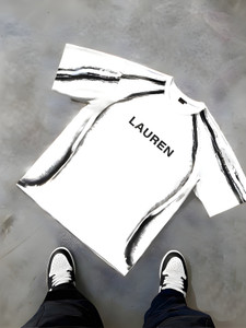 Lauren Adams Printed Men Round Neck White T-Shirt - Image 1