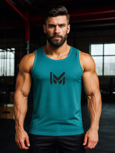 dashzone Printed Men Round Neck Light Blue T-Shirt