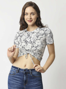 Pepe Jeans Casual Short Sleeve Printed Women White Top