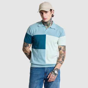 Snitch Men Polo Neck Light Blue T-Shirt - Image 6