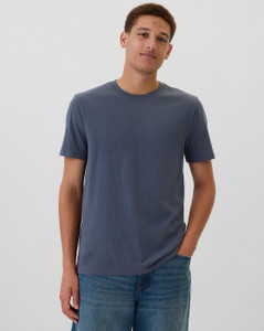 GAP Graphic Print Men Round Neck Dark Blue T-Shirt