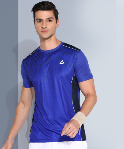 Adrenex Printed Men Round Neck Multicolor T-Shirt