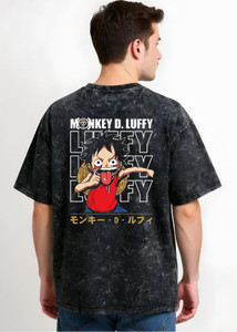 BEEFITS Printed Men Round Neck Black T-Shirt