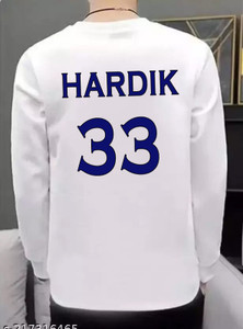 PARA HILLS Typography Men Round Neck White T-Shirt