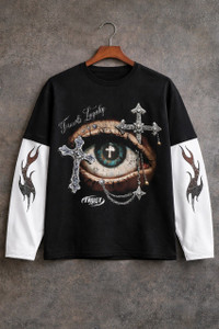 Eddicted Men Multicolor Graphic T-Shirt - Image 3