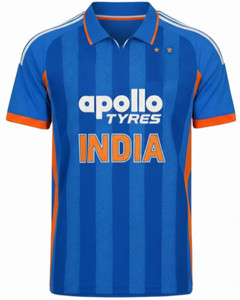 Technolink Printed Men Polo Neck Blue T-Shirt