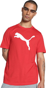 PUMA Printed Men Crew Neck Red T-Shirt