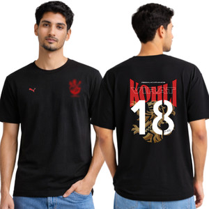 BluRebl Graphic Print, Typography Men Round Neck Black T-Shirt
