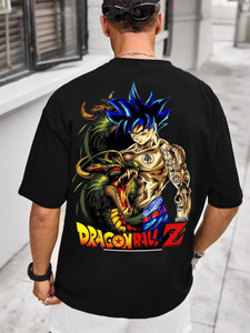 BubbleTwyst Typography Men Round Neck Black T-Shirt