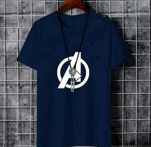 Topster Printed Men Round Neck Navy Blue T-Shirt