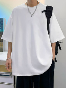Cool Plus Solid Men Round Neck White T-Shirt