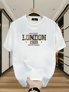 Magneto Printed Men Round Neck White T-Shirt