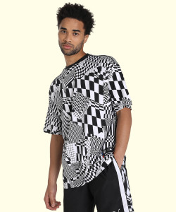 PUMA Printed Men Round Neck White T-Shirt