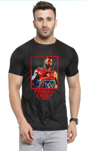 Tee Gallery Printed, Typography Men Round Neck Black T-Shirt