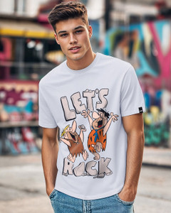 BEWAKOOF Graphic Print Men Round Neck White T-Shirt