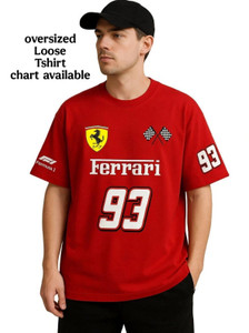 LazyGreg Graphic Print Men Round Neck Red T-Shirt
