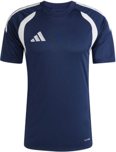 ADIDAS Printed Men Crew Neck Blue T-Shirt