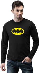 London Crew Printed Men Round Neck Black T-Shirt