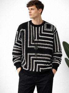 cnw Black Round Neck Printed Men's T-Shirt - Image 4