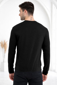 Triptee Solid Men Round Neck Black T-Shirt