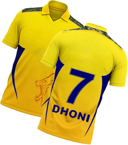 BUGOAT Graphic Print Men Polo Neck Yellow T-Shirt