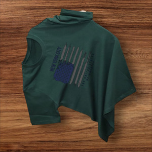 Magneto Printed Men Round Neck Green T-Shirt