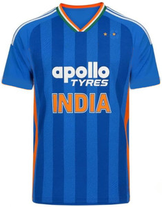 Technolink Printed Men V Neck Blue T-Shirt