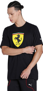 PUMA Solid Men Crew Neck Black T-Shirt