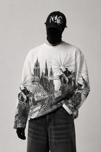Eddicted Men White Round Neck T-Shirt - Image 2
